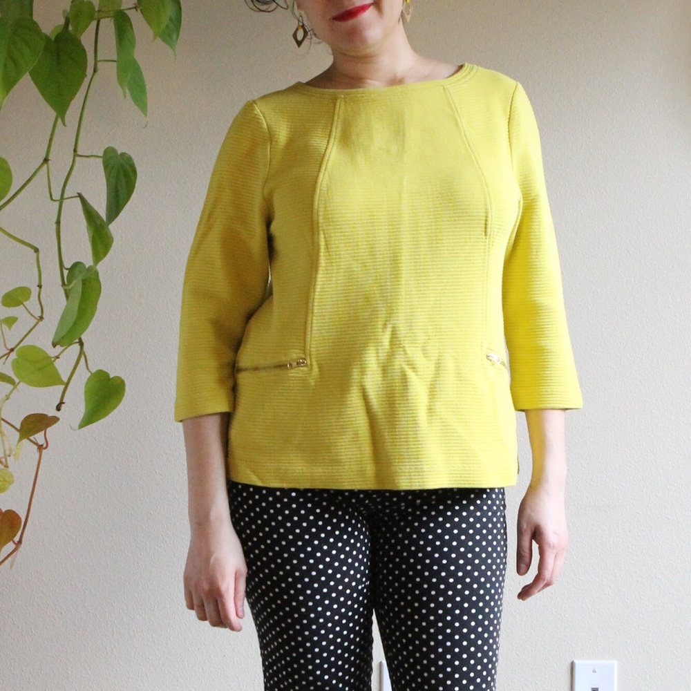 🌴 CLOSEOUT ✨ Boden yellow textured top